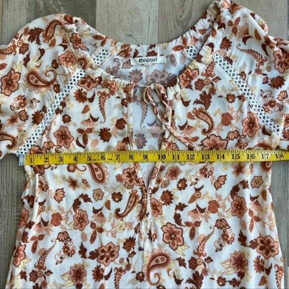 Rip Curl Desert Dawn Tunic Dress Bohemian Paisley Floral - Picture 6 of 12